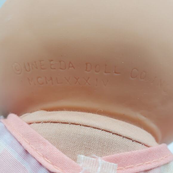 Uneeda Vintage Babydoll Pacifier Bald Blue Eyes Removable Binky Unisex Play Toy - Picture 8 of 10